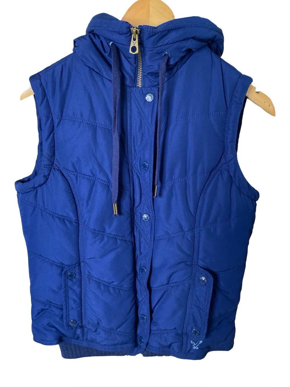 American Eagle Outfitters Women Hooded Puffer Vest Size Medium